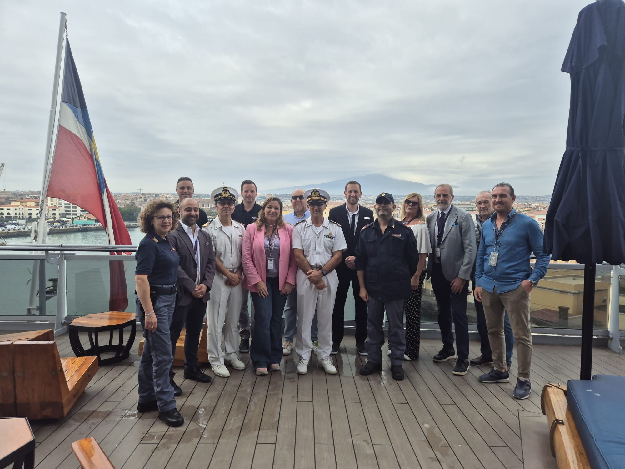 Scarlet Lady’s Maiden Call: A Historic Moment at Catania Cruise Port